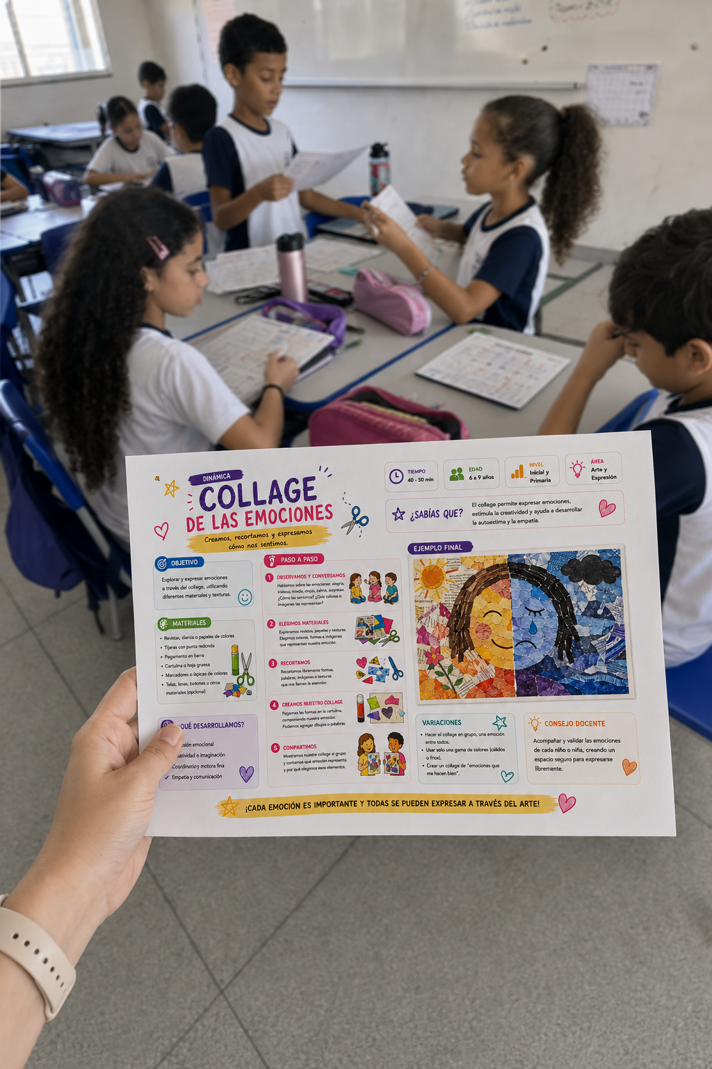 Dinámica siendo usada en el aula